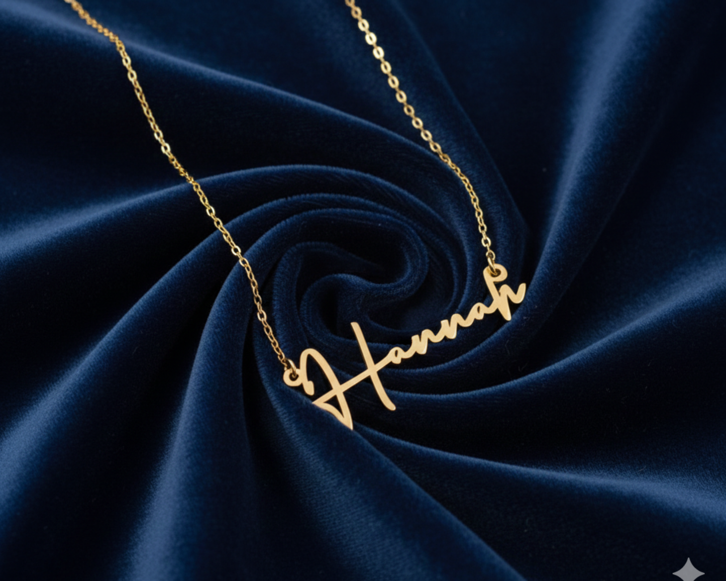 Minimalist Gold Name Signature Name Plate Necklace